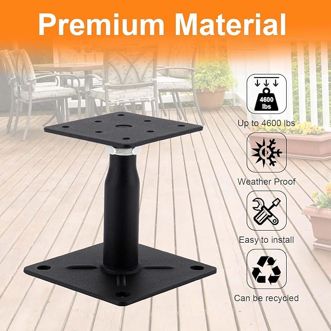 4 Pack Adjustable Support Jack for The Floor, Floor Beam Leveler, RV Step - Image 4