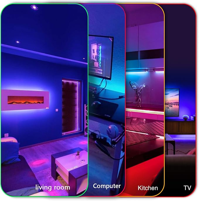 DAYBETTER Led Strip Lights 50ft, Color Changing Led Light Strip - Image 3