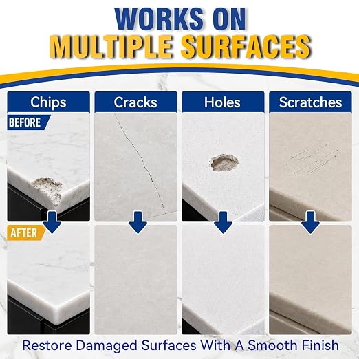 Porcelain Repair Kit, Waterproof Tile Repair Kit, Color Match, Strong Tub - Image 4