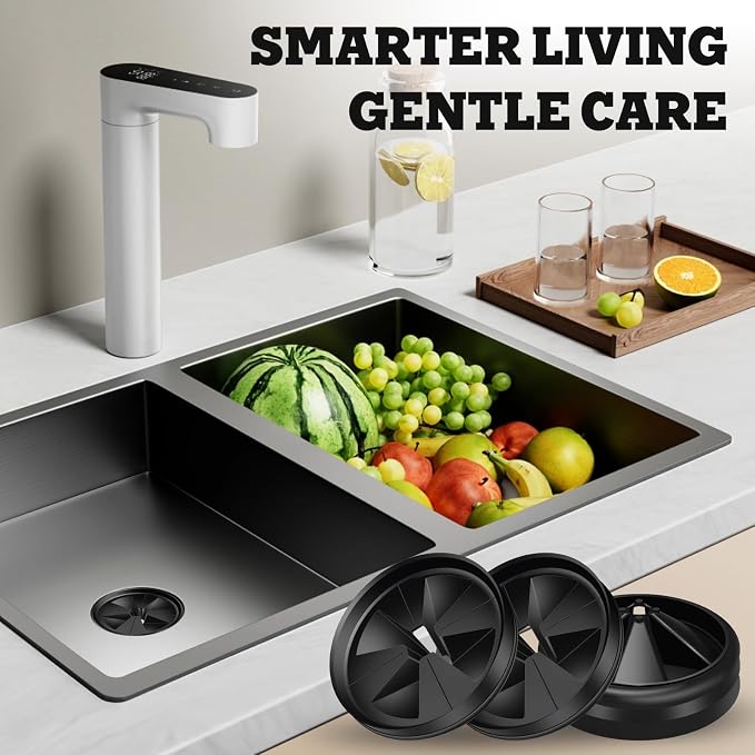 3 Pack Garbage Disposal Splash Guard Sink Baffle 3 3/8" QCB-AM - Image 2
