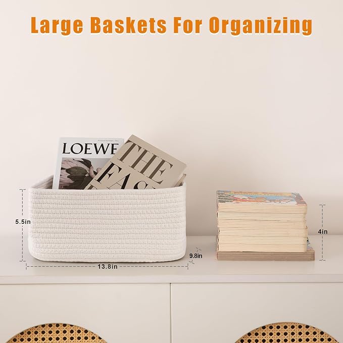 OIAHOMY 4 PACK 12L Storage Baskets - Image 3