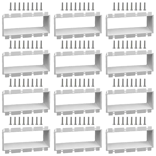 4-Gang BE4 Non-Metallic Electrical Power Outlet Box Extender, 12 Pack | ETL by XGGYA