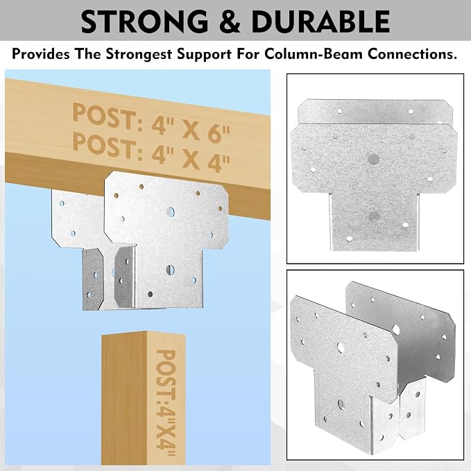 Yaocom 16 Sets T Shaped Post Bracket - Image 4