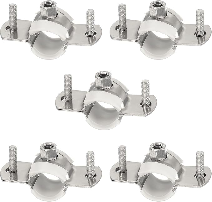 HARFINGTON 5pcs 201 Stainless Steel 0.7-0.8"/19-20mm Split Ring Pipe Hanger by HARFINGTON