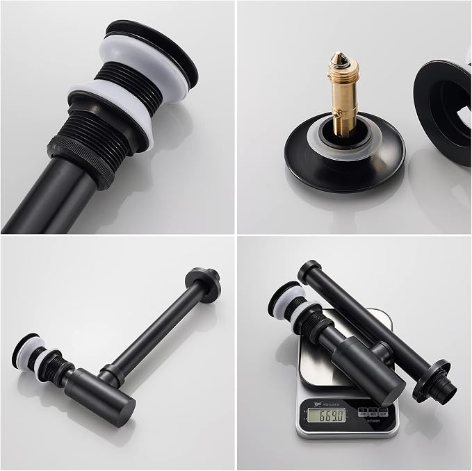 1-1/4" Brass Bottle P-Trap No Overflow Drain Kit Oil-Rubbed Bronze - Image 8