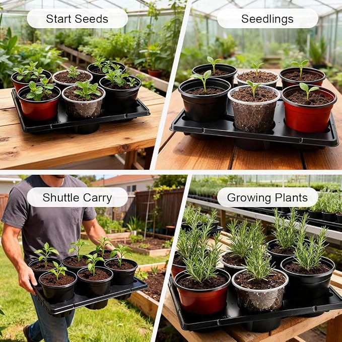 RooTrimmer 6 Cell Round Nursery Pot Trays - Image 6