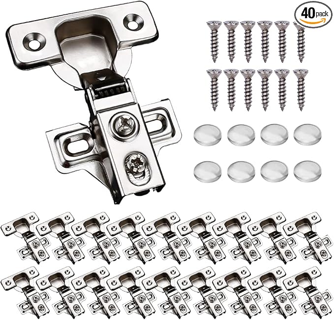 40 Pack Soft Close Cabinet Door Hinges by KONIGEEHRE
