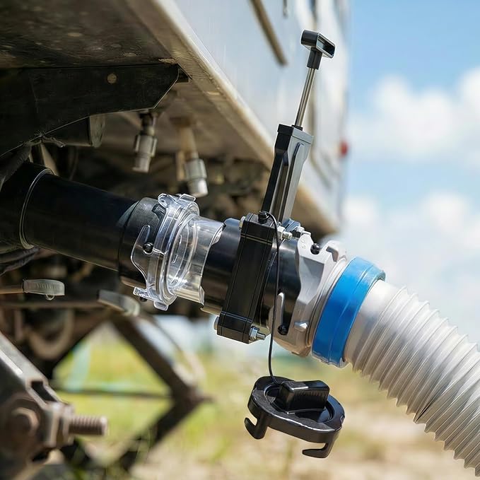 Himaweek RV Waste Valve with Leak-Proof Cap, Twist-On Shut Off Valve - Image 2
