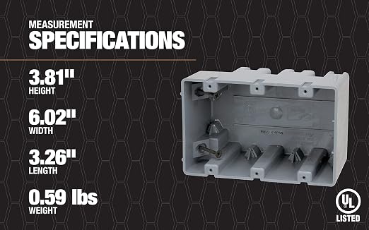 Southwire MSB3G Three Gang Device Box - Image 7