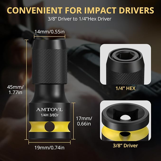 AMTOVL Impact to 1/4 Hex Converter - Image 2