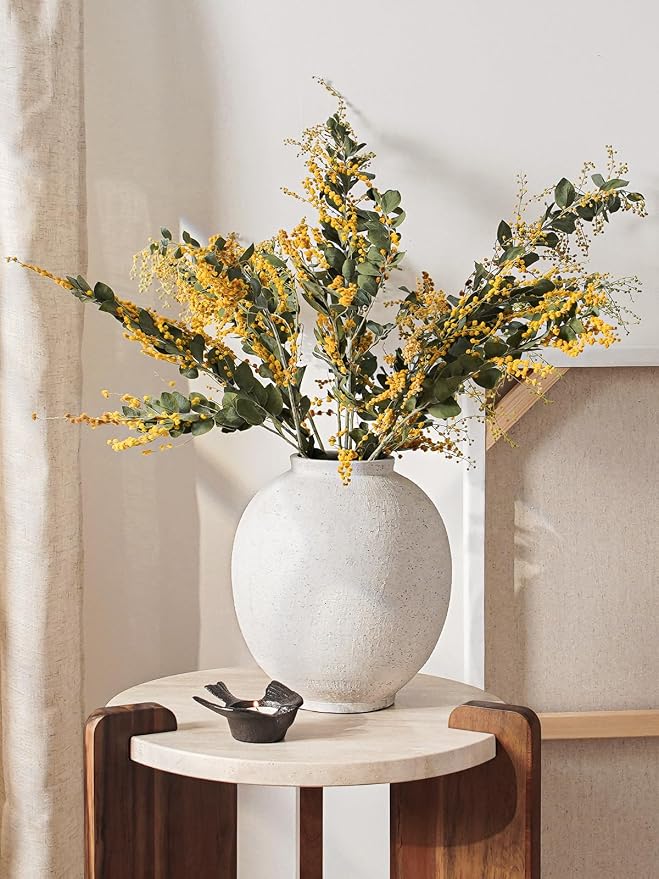 Large White Ceramic Vase - Image 3