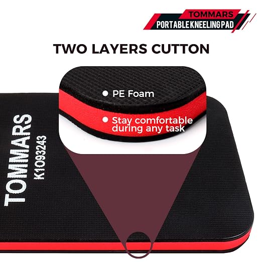 TOMMARS 0.9 Inch Thick Mechanic Kneeling Pad, 15.55 x 9.25 Inches - Image 5