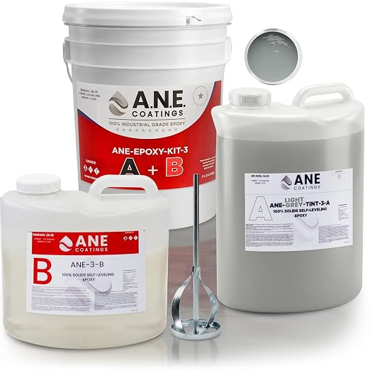 Self Leveling Epoxy Resin Kit – ANE Garage Floor Epoxy Kit Spreads Seamlessly. by ANECOATINGS