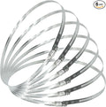 6 Pcs 7.8-Inch/200mm 304 Stainless Steel Hose Clamps | Adjustable Worm Gear by WelcometotheTEXNINC