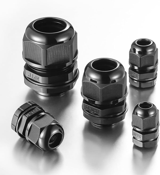 RTHIEAI 25 PCS 3/8" NPT Nylon Cable Gland Joints - Image 5