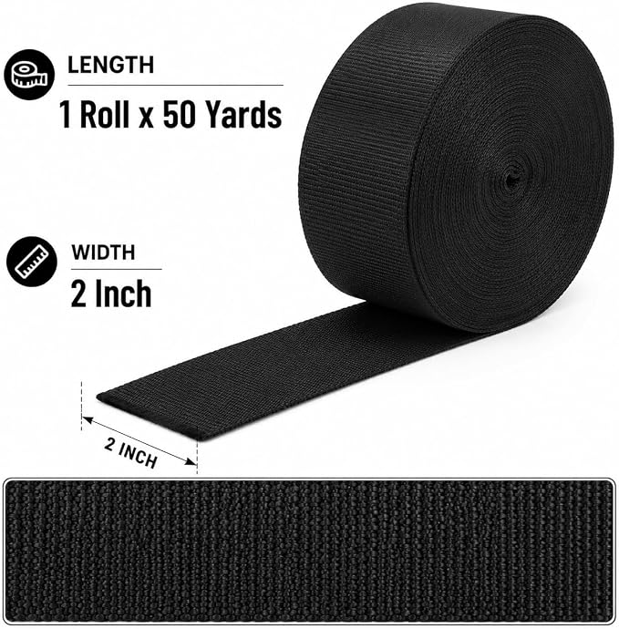 Heavy Duty Duct Strap, 1.95 in x 147 ft Nylon Webbing - Image 2