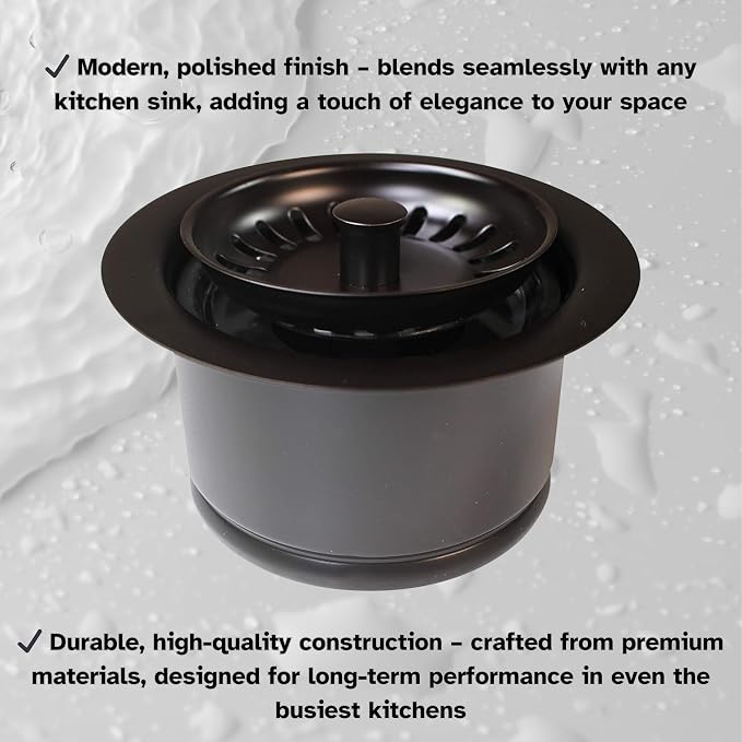 Westbrass D2082S-12 3-1/2" Extra-Deep Collar Kitchen Sink Waste Disposal Flange - Image 9