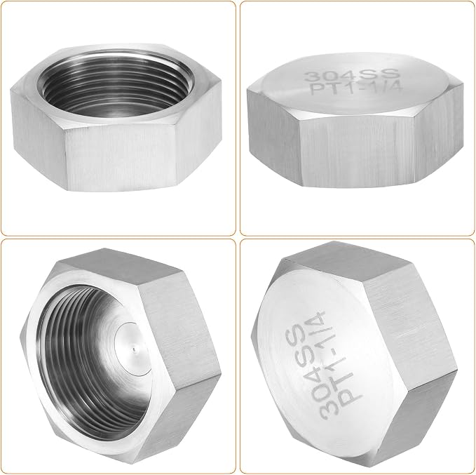 uxcell 1pcs Hex End Cap 304 Stainless Steel Nut - Image 4