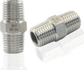 1/4" Male x 1/4" Male NPT Hex Nipple Pipe Fittings | 304 Stainless Steel by Unknown
