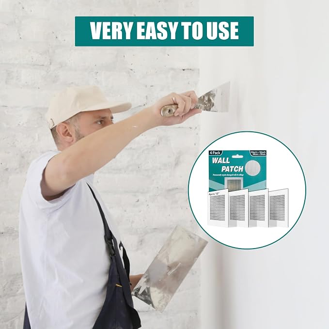 4Pcs 12 Inch Drywall Patch, Wall Repair Patches Wall Hole Repair Patch | Large - Image 5