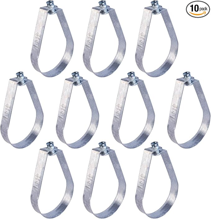 HIGHCRAFT ITSO-HQ112-10 Swivel Loop Pipe Hanger, Pre-Galvanized Steel, 1-1/2 in. by Highcraft