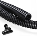 20FT 1/2 inch Wire Loom Split Tubing Auto Wire Conduit Flexible Cover Black | by ZhiYo