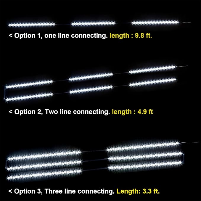 WOBANE 9.8ft Under Counter Light, Dimmable LED Cabinet Lighting - Image 2