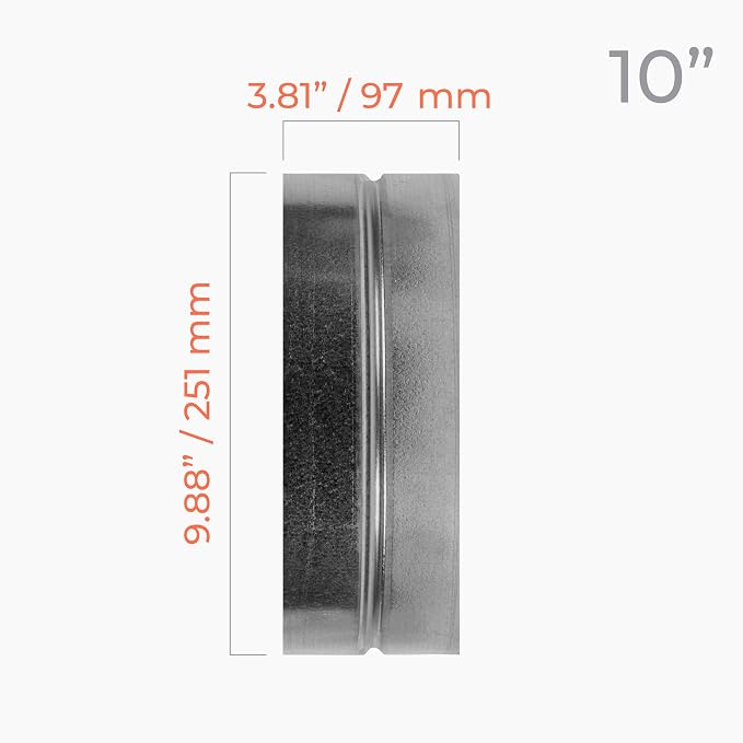 10 Inch Galvanized Metal Duct Connector - Image 2