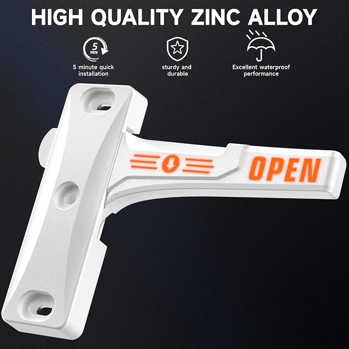 Zinc Alloy RV Screen Door Latch, Camper Screen Door Latch Replacement Kit - Image 2