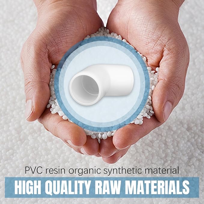 1/2" PVC Pipe Fittings, 45 Degree PVC Elbows, Furniture Grade, DIY Shelf Garden - Image 3