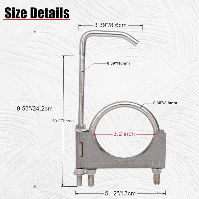 Stainless Steel 3 Inch Exhaust Clamps - Image 2