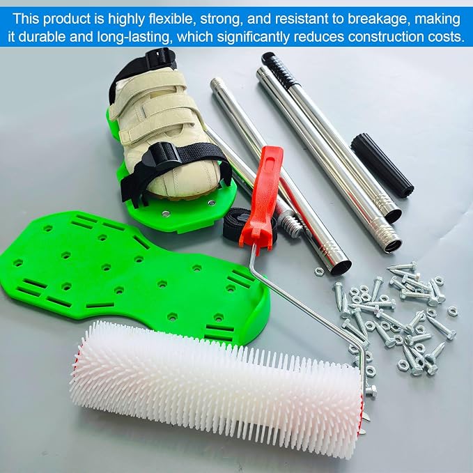 Self Leveling Cement Tool Kit, 9-inch Spiked Roller - Image 6