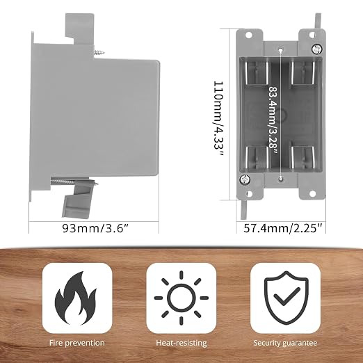 Ultra Deep Old Work Box 1-Gang, 20 Cu. in Electrical Outlet Box | Single Gang - Image 2
