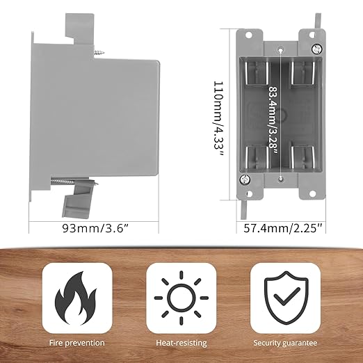 20 Cu.in. 1-Gang Ultra-Deep Old Work Electrical Outlet Boxes | PVC Remodel Box - Image 2