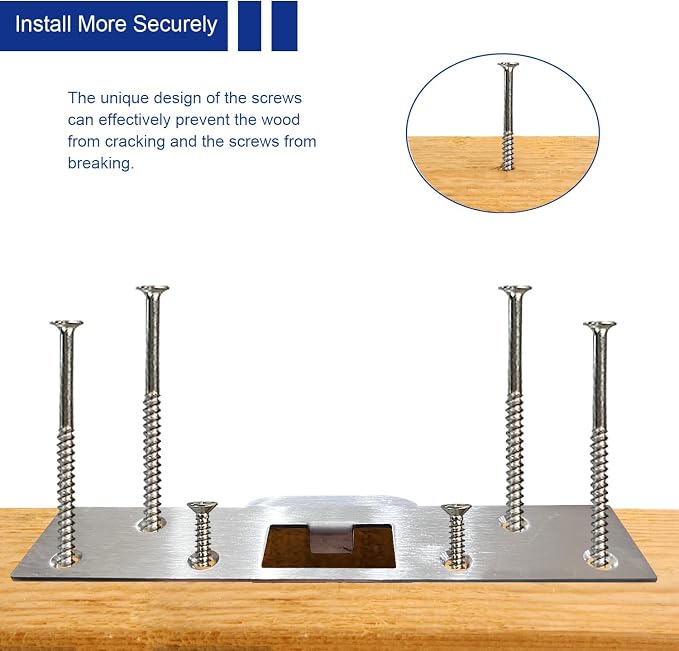 U 9476 Security Latch Strike, Extra Long Door Strike Plate 7", Reinforced - Image 5