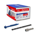 1/4 x 2-1/4" Hex Head Blue Concrete Screw Anchors by Unknown