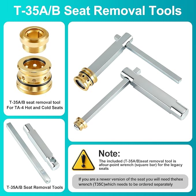 REB Shower Valve Rebuild Kit, TA-10 Flow Control Spindle Assembly, TA-4 Hot and - Image 5