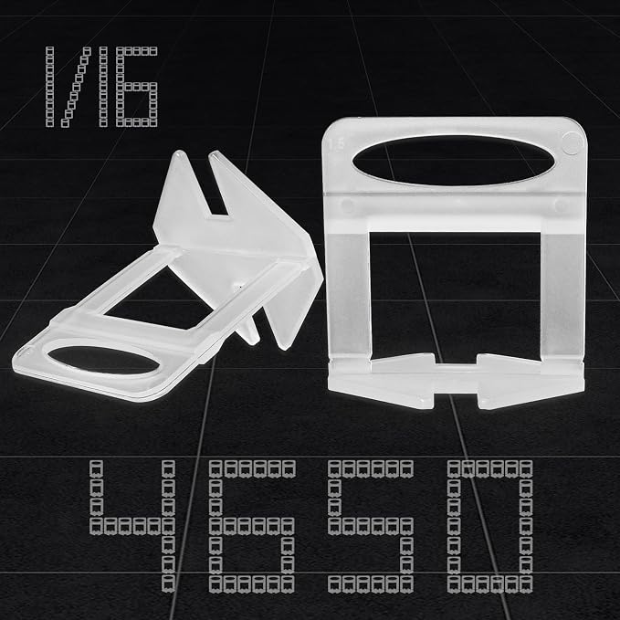 Storystore 4650pcs Tile Leveling System Clips 1/16 Inch Tile Spacers | Tile - Image 2