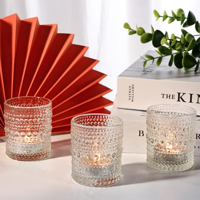 TRIRITE 36 Pack Votive Candle Holders, Reusable Durable Elegant Vintage Votives - Image 9