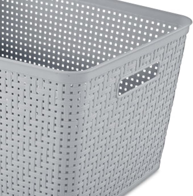 Sterilite 18 Pack Plastic Storage Bin Organization Containers, Tall Baskets - Image 8
