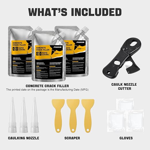 Concrete Crack Filler 3-Pack Oil-Based Self-Leveling Concrete Sealant Gray | - Image 7