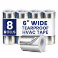 BlueTex Insulationㅤ HVAC Aluminum Foil Tape 6 inch x 150 ft, Tear-Proof Woven by BlueTexInsulation