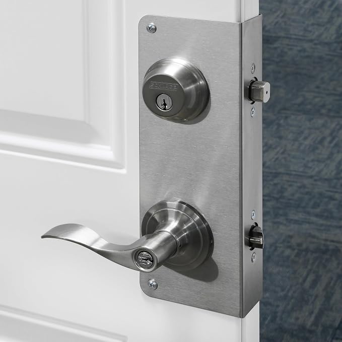 Prime-Line U 10546 Stainless Steel Lock and Door Reinforcement Plate - Image 4