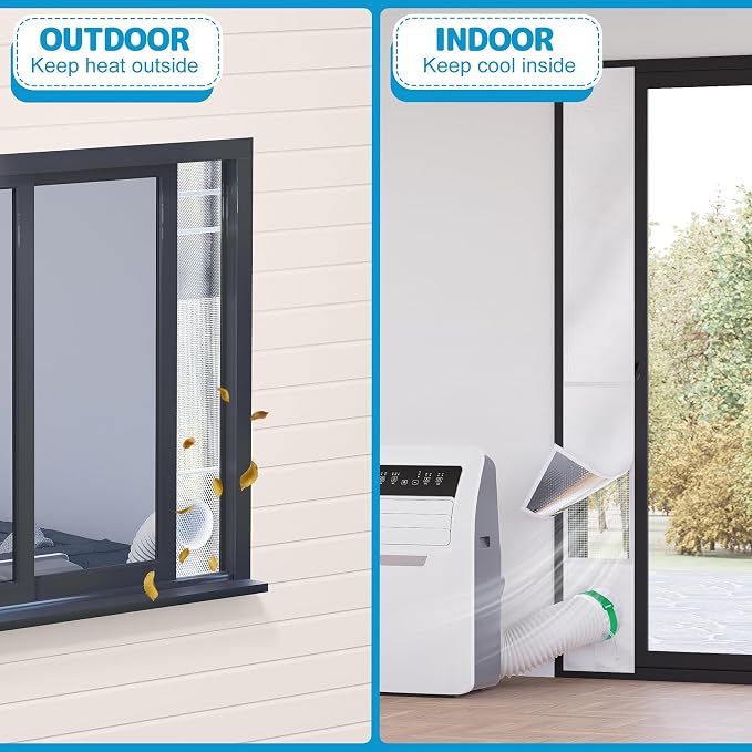 Air Jade Portable Air Conditioner Sliding Door Vent Kit, Insulated Sliding Door - Image 8