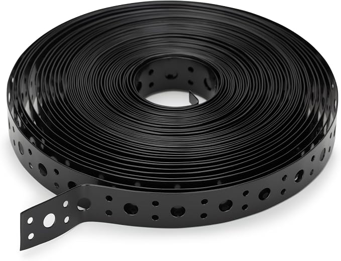 Black 1 Inch x 50FT Metal Strapping by Unknown