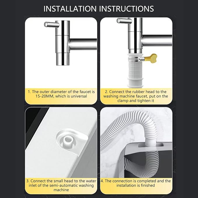 Flexible Rubber Drain Hose Extension General Leakproof Designs Water Drainage - Image 5