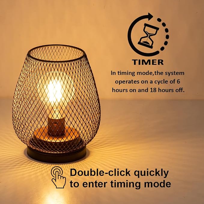 Set of 2 Rechargeable Lamp LED Table Lantern, Events - Image 4