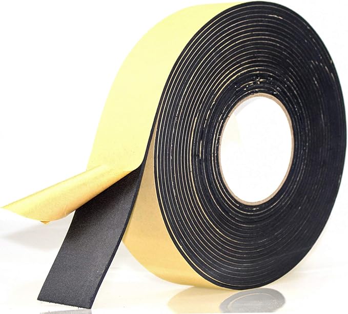 Foam Insulation Tape Adhesive High Density, Weatherstrip, Waterproof, Air by PAPILLON