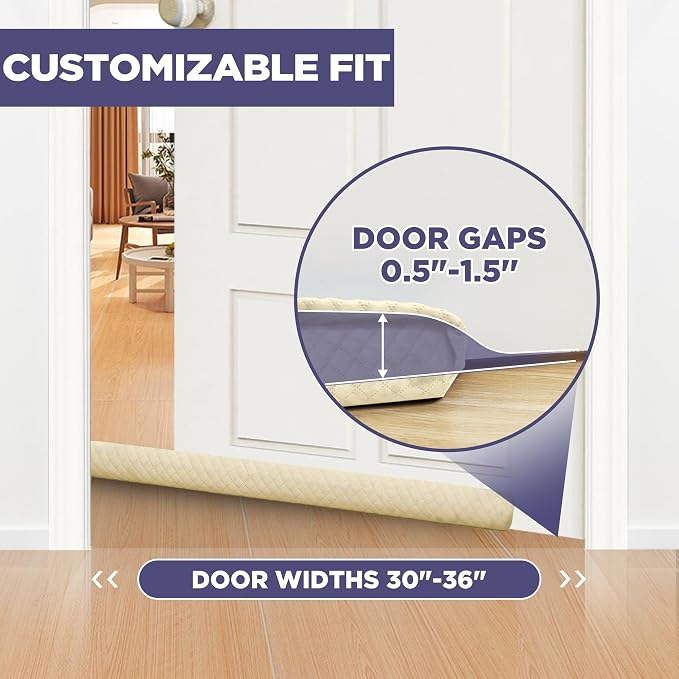 Ciieyuo Velvet Door Draft Stoppers - Image 5