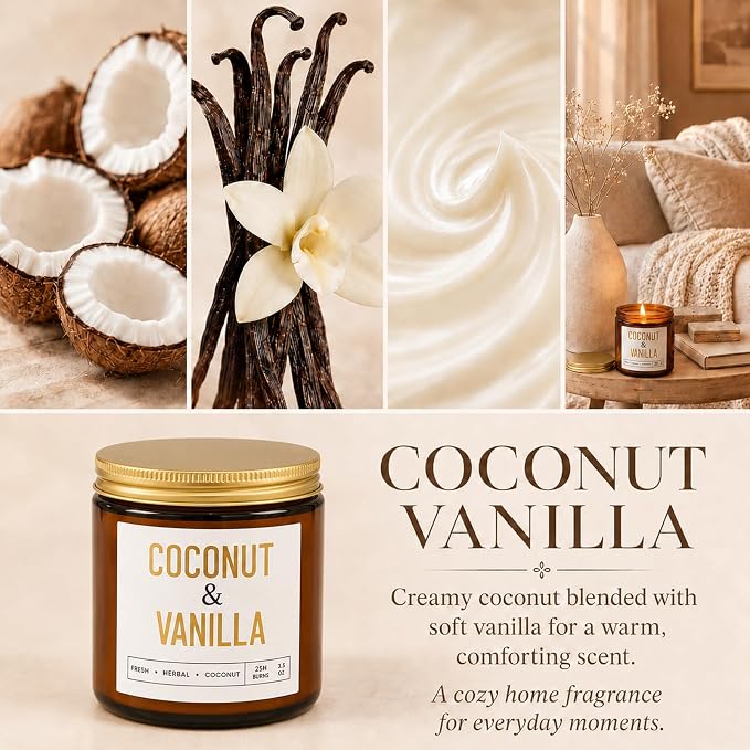 6-Pack Jar Scented Candles for Home Scented - Image 3